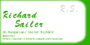 richard sailer business card